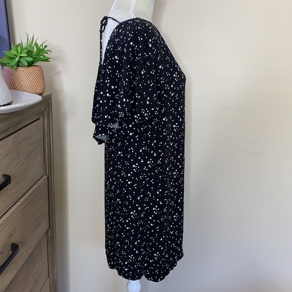 zara • stars constellation ruffle mini dress - Picture 6 of 11